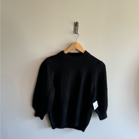 NWT BB Dakota mock neck puff sleeve large polyester sweater… - Picture 4 of 6